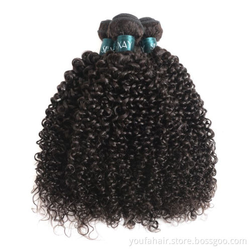 Wholesale Raw Virgin Extention Brazilian Hair Bundle Vendor 10A Kinky Curly Hair Bundle All Cuticle Aligned Human Hair Bundles